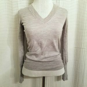 J.Crew Lightweight V-Neck Sweater, Grey